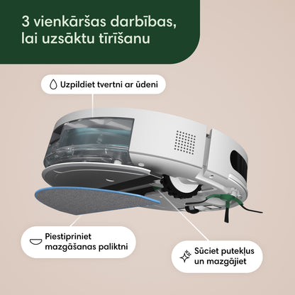 Roomba Combo® Essential robots balta putekļu sūcējs ar grīdas mazgāšanas funkciju