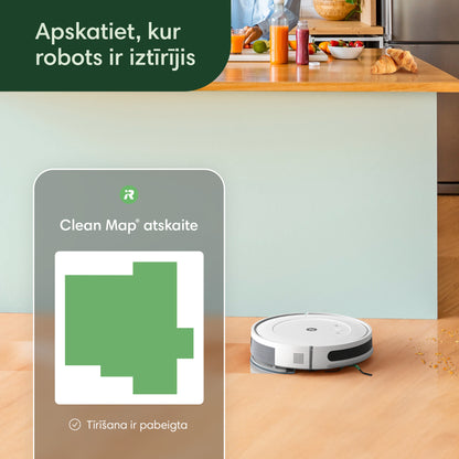 Roomba Combo® Essential robots balta putekļu sūcējs ar grīdas mazgāšanas funkciju